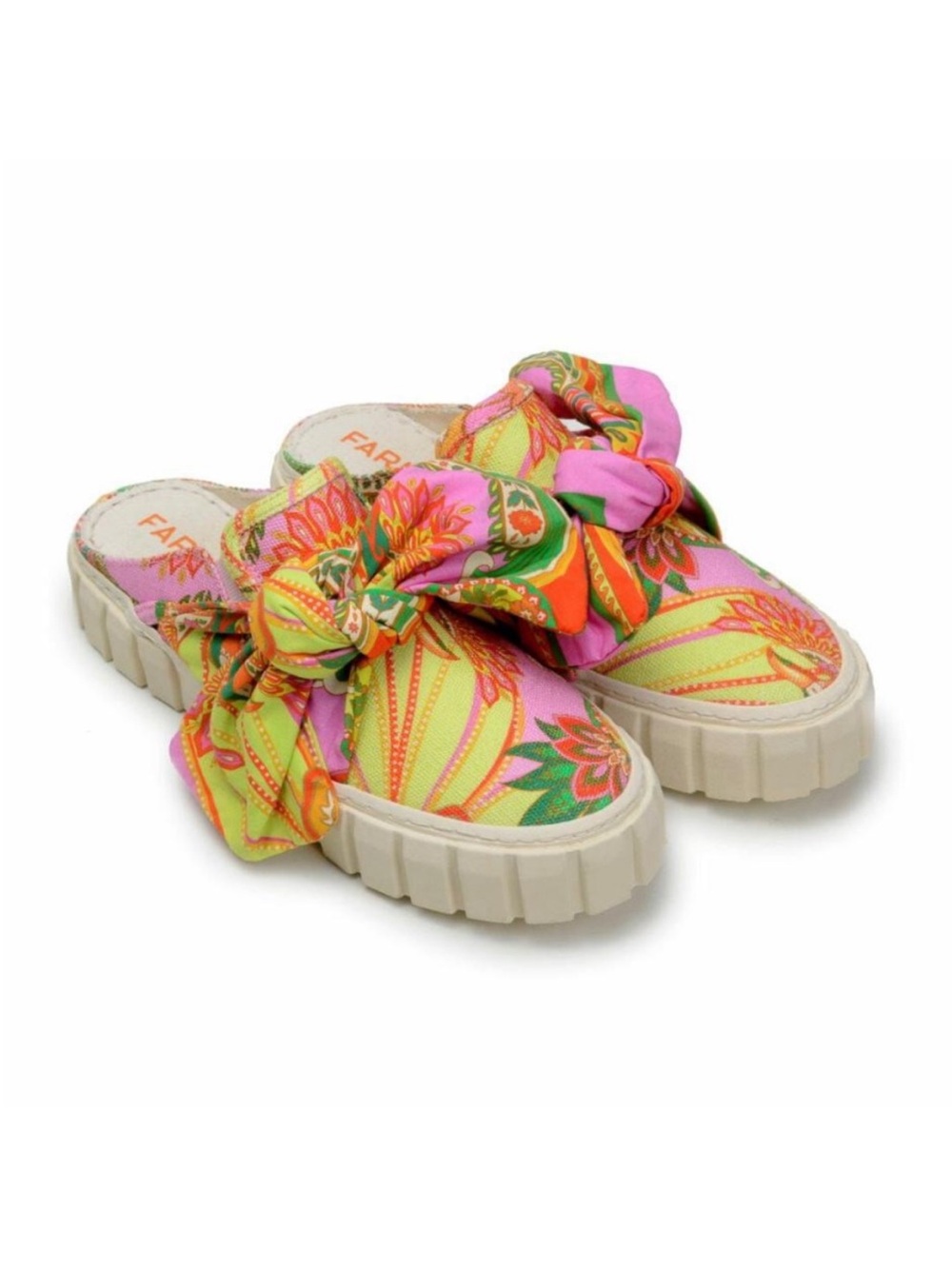 FARM RIO beach toucans mule sneaker